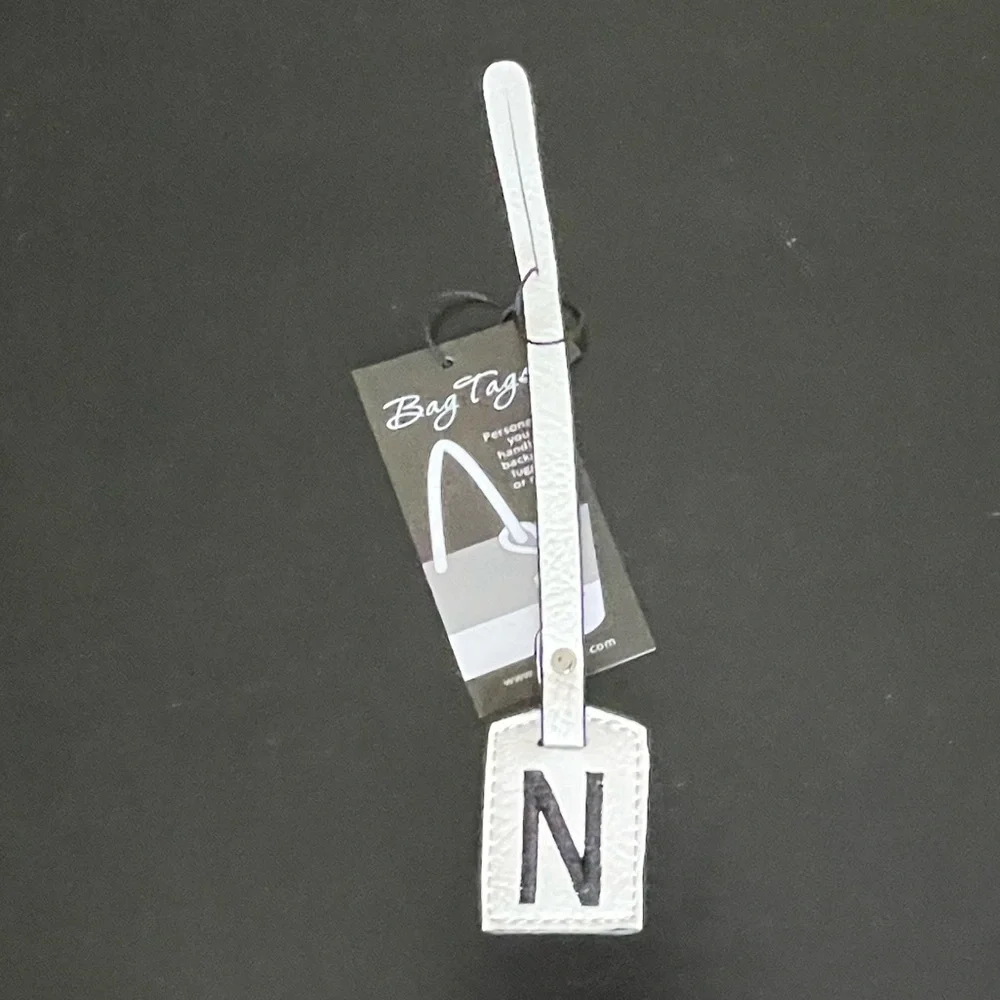 NWT “K•Carroll” Bag Tag, Monogram Letter 